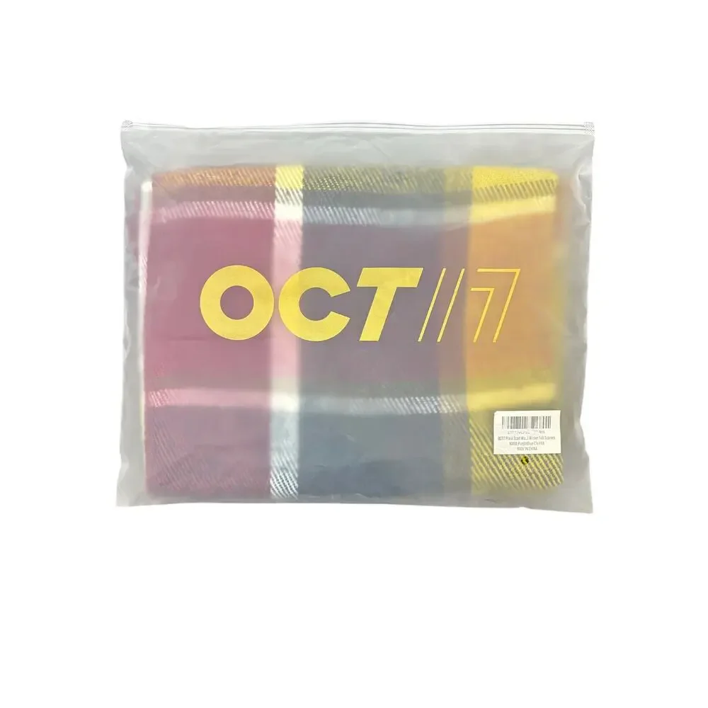 OCT17 Scarf Plaid Fall Scarves One Holidays Everyday Casual Preppy Winter OS